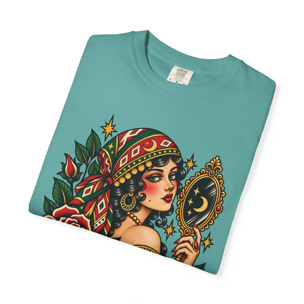 Love Yourself First Gypsy Woman Tattoo Flash Sheet T-Shirt