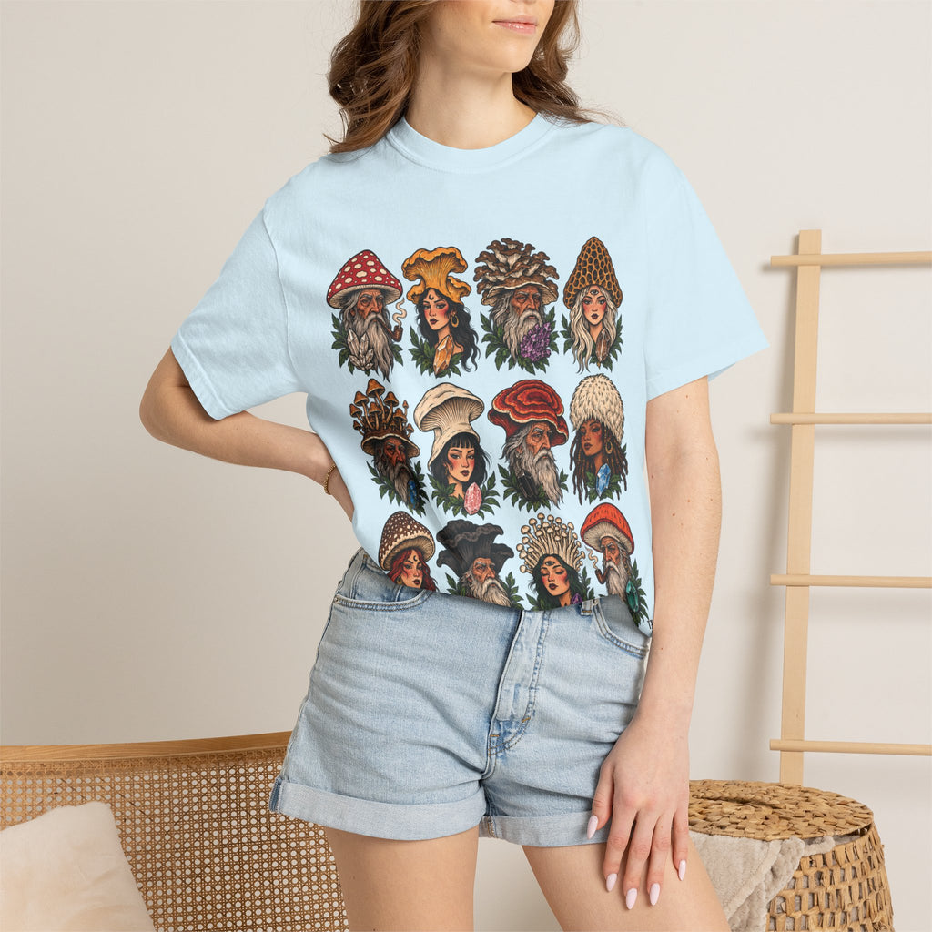 Mushroom Folks Tattoo Flash T Shirt