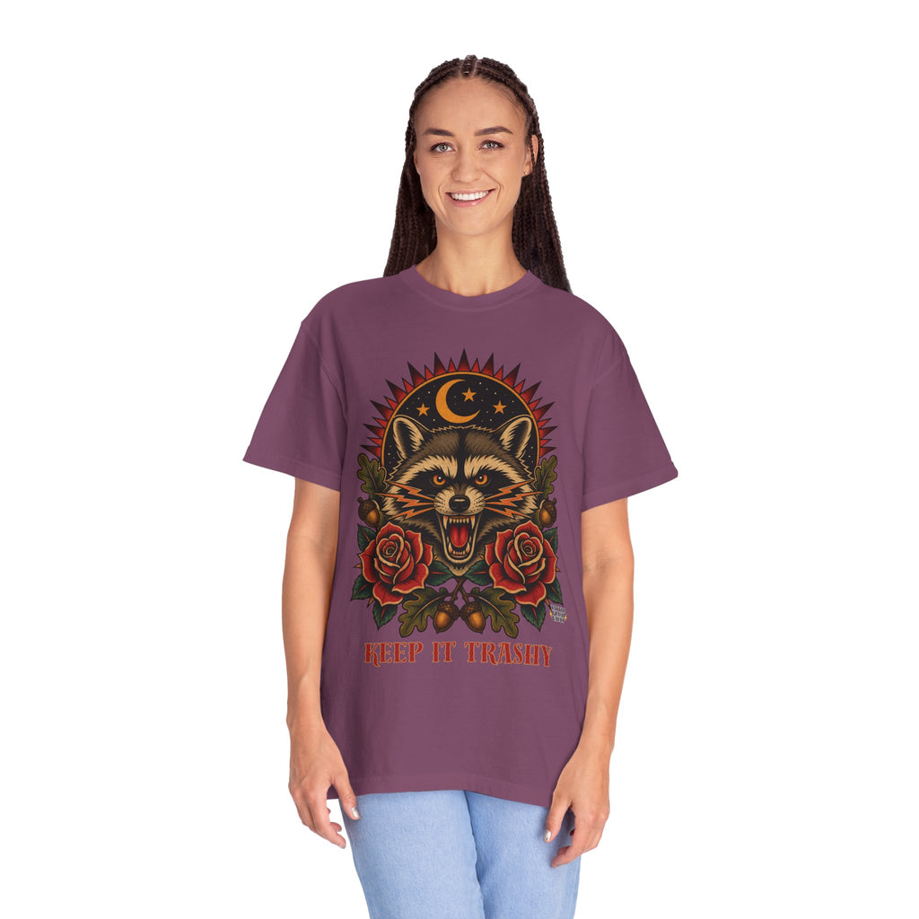 Keep It Trashy Raccoon Tattoo Flash T-Shirt