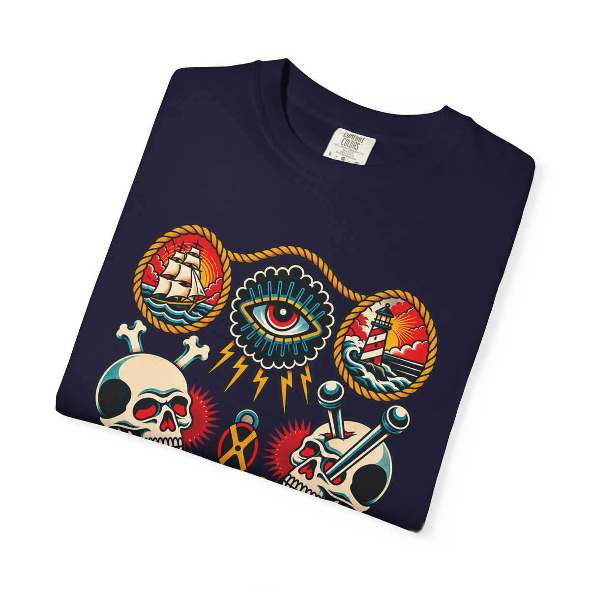 American Traditional Tattoo Flash Sheet T-Shirt