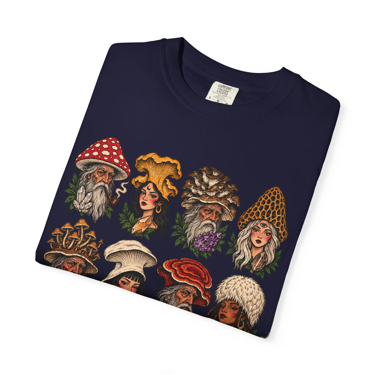 Mushroom Folks Tattoo Flash T Shirt