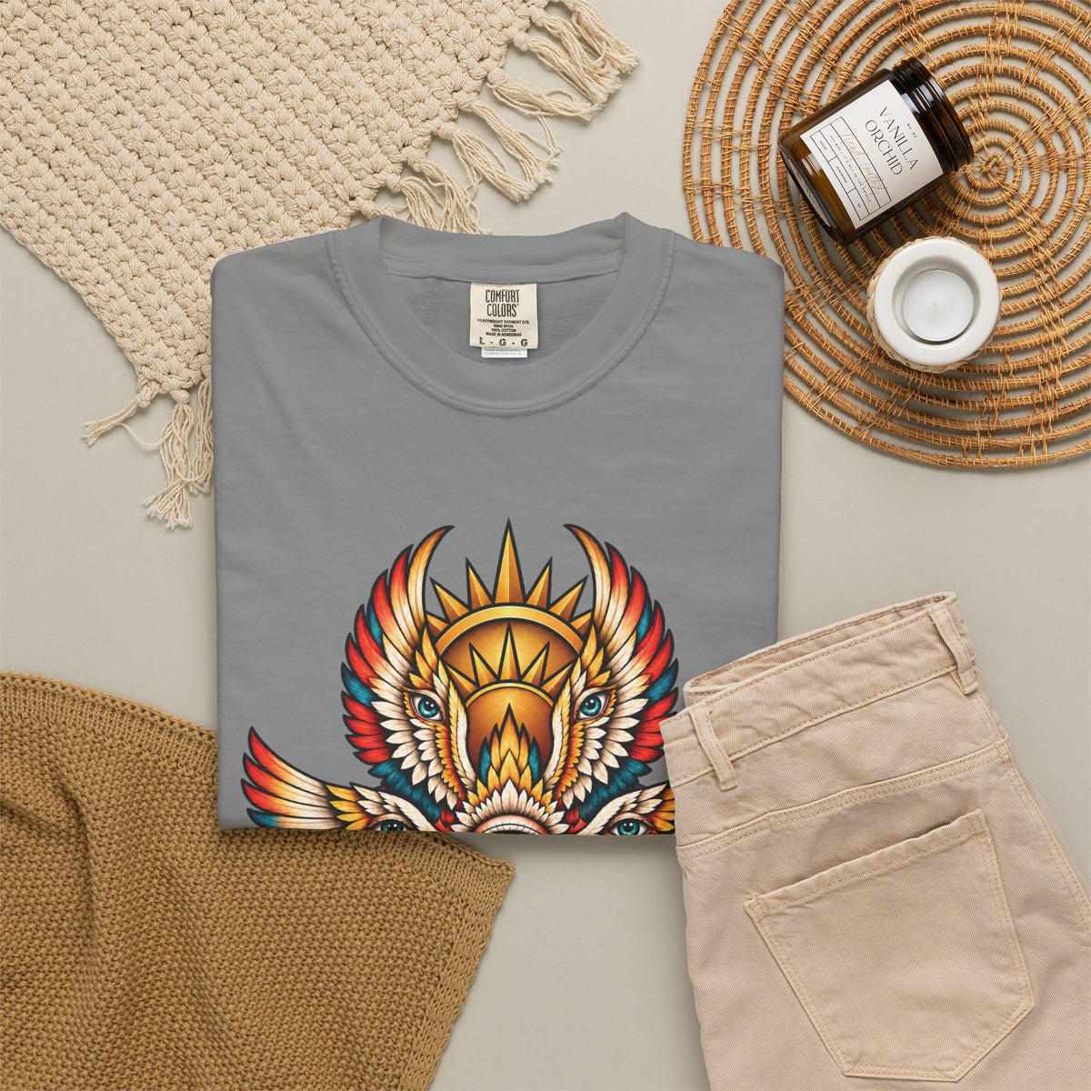 Seraphim Biblically Accurate Angel Tattoo Flash Sheet T-Shirt