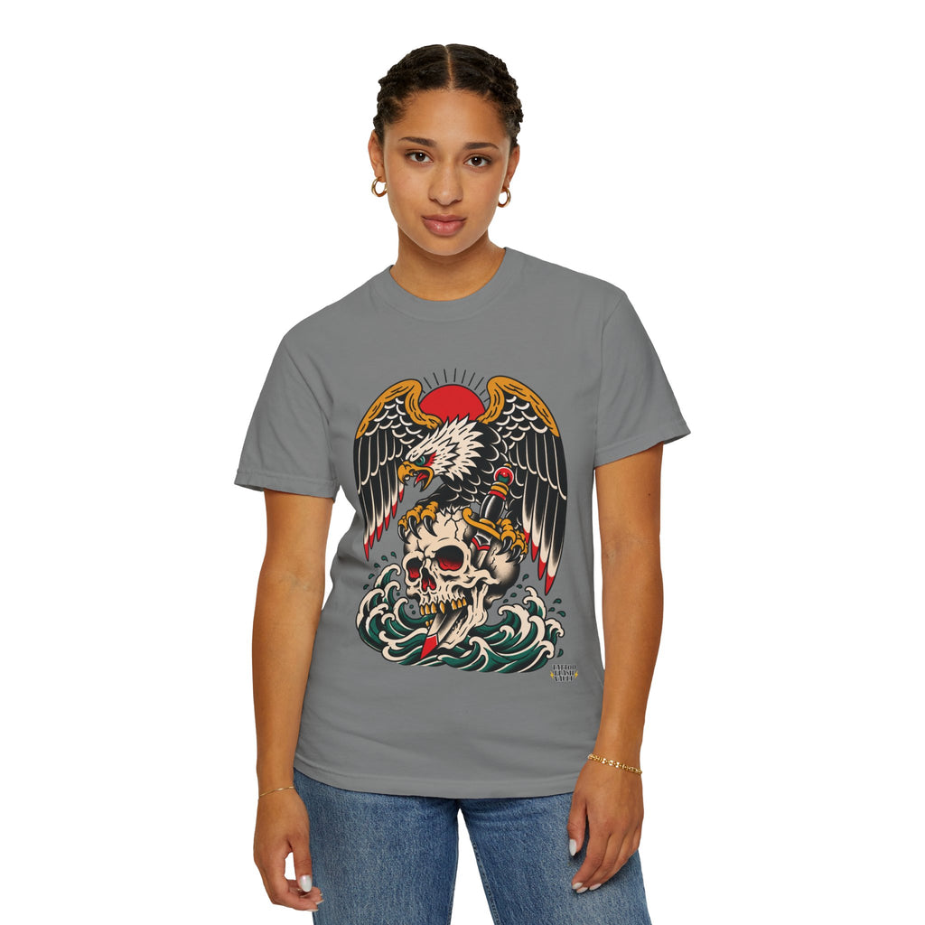 American Traditional Eagle & Skull Tattoo Flash T-Shirt