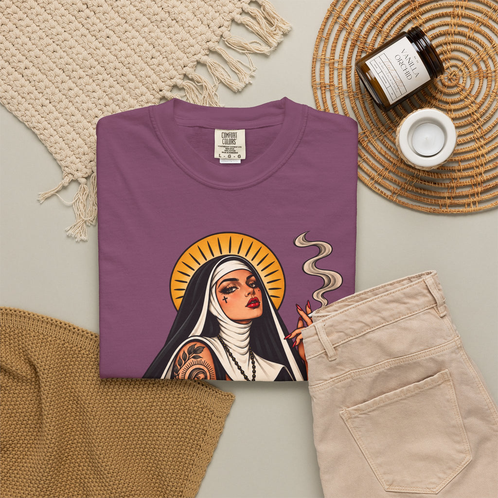 Rebel Nun Tattoo Flash T-Shirt