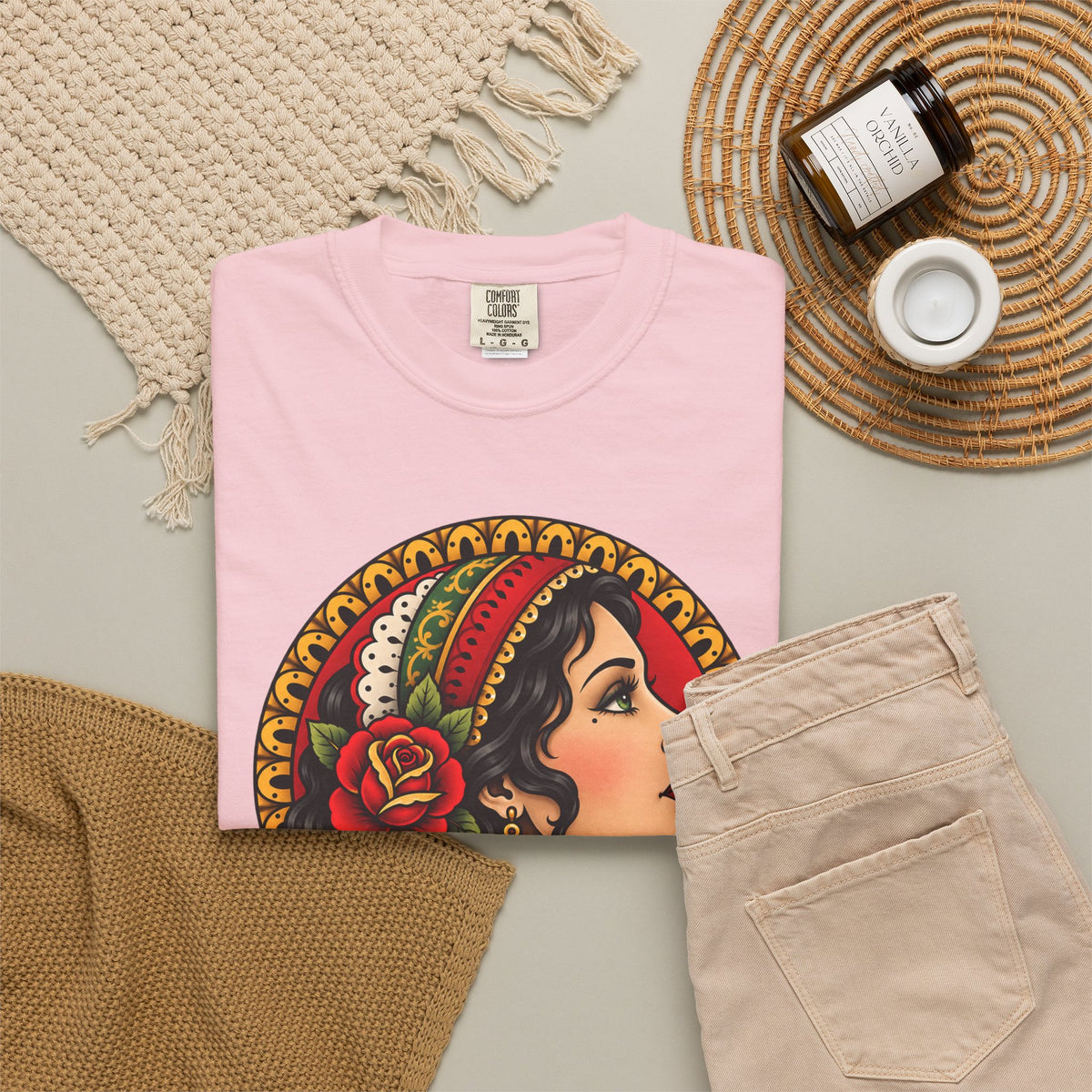 Esmeralda Gypsy Tattoo Flash T shirt