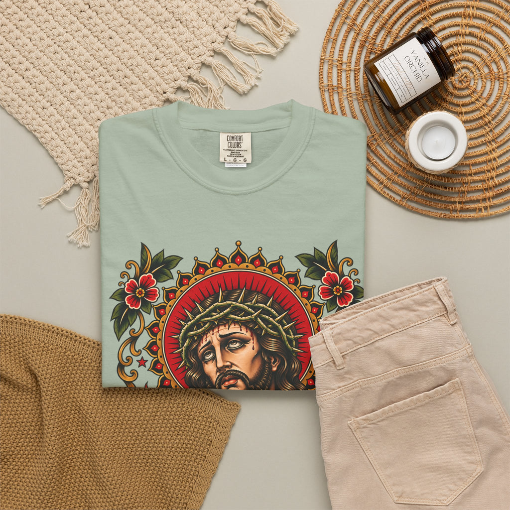 Jesus Sacred Heart Tattoo Flash T-Shirt