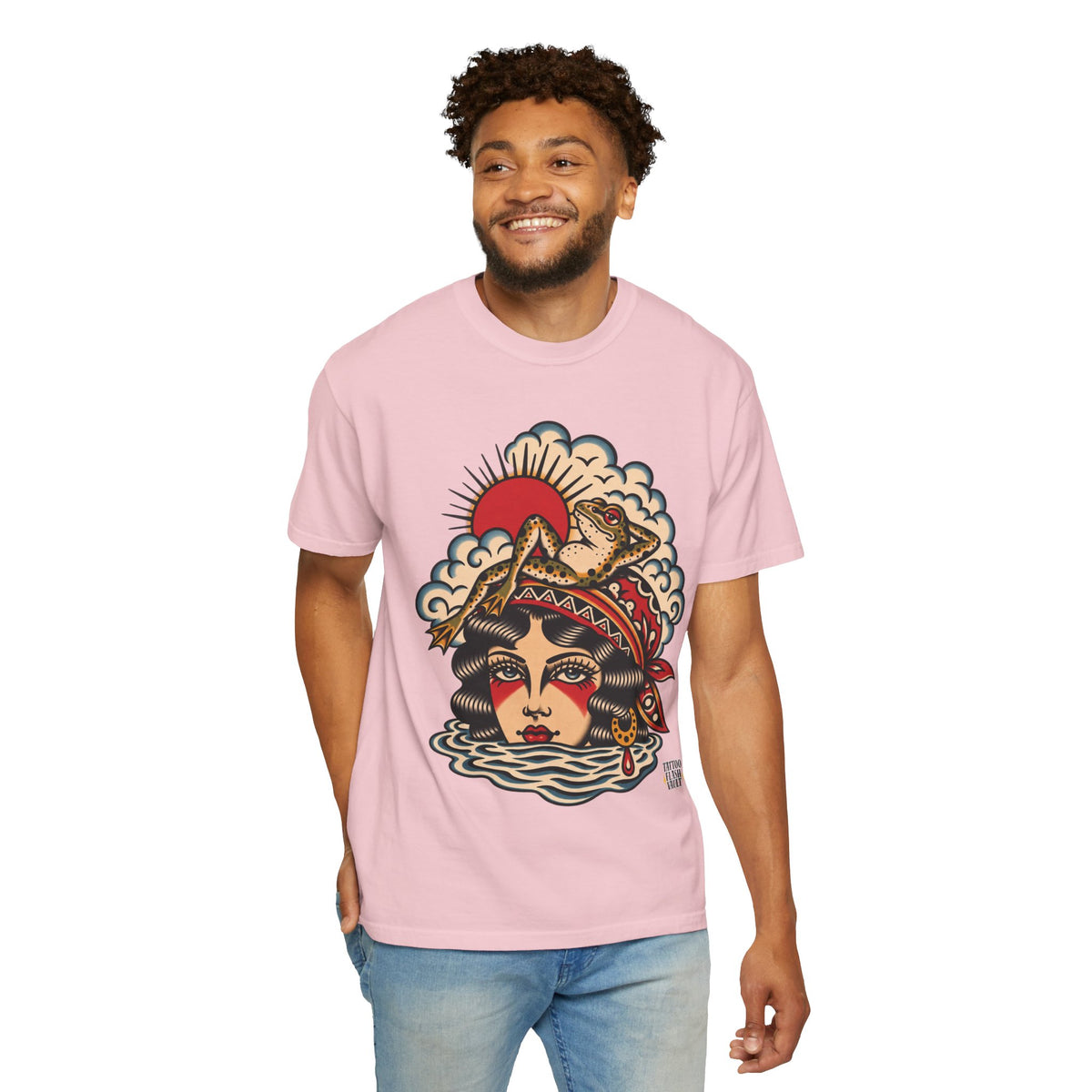 Frog & Lady of The Lake Tattoo Flash T-Shirt