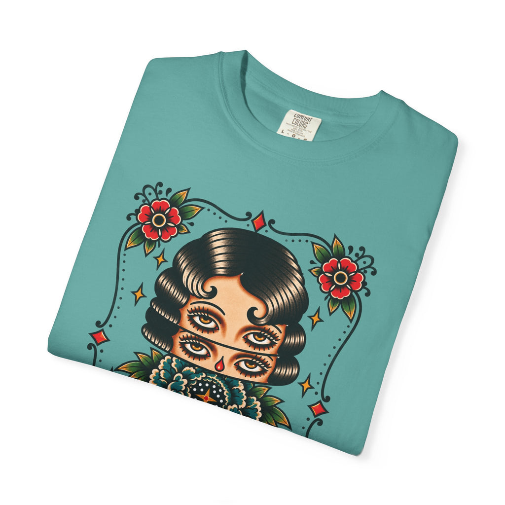 Floral Surrealism Tattoo Flash Sheet T-Shirt