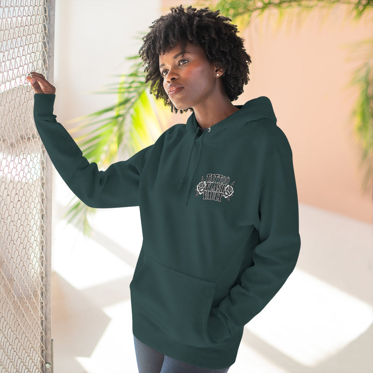 American Traditional Eagle & Skull Tattoo Flash Pullover Hoodie