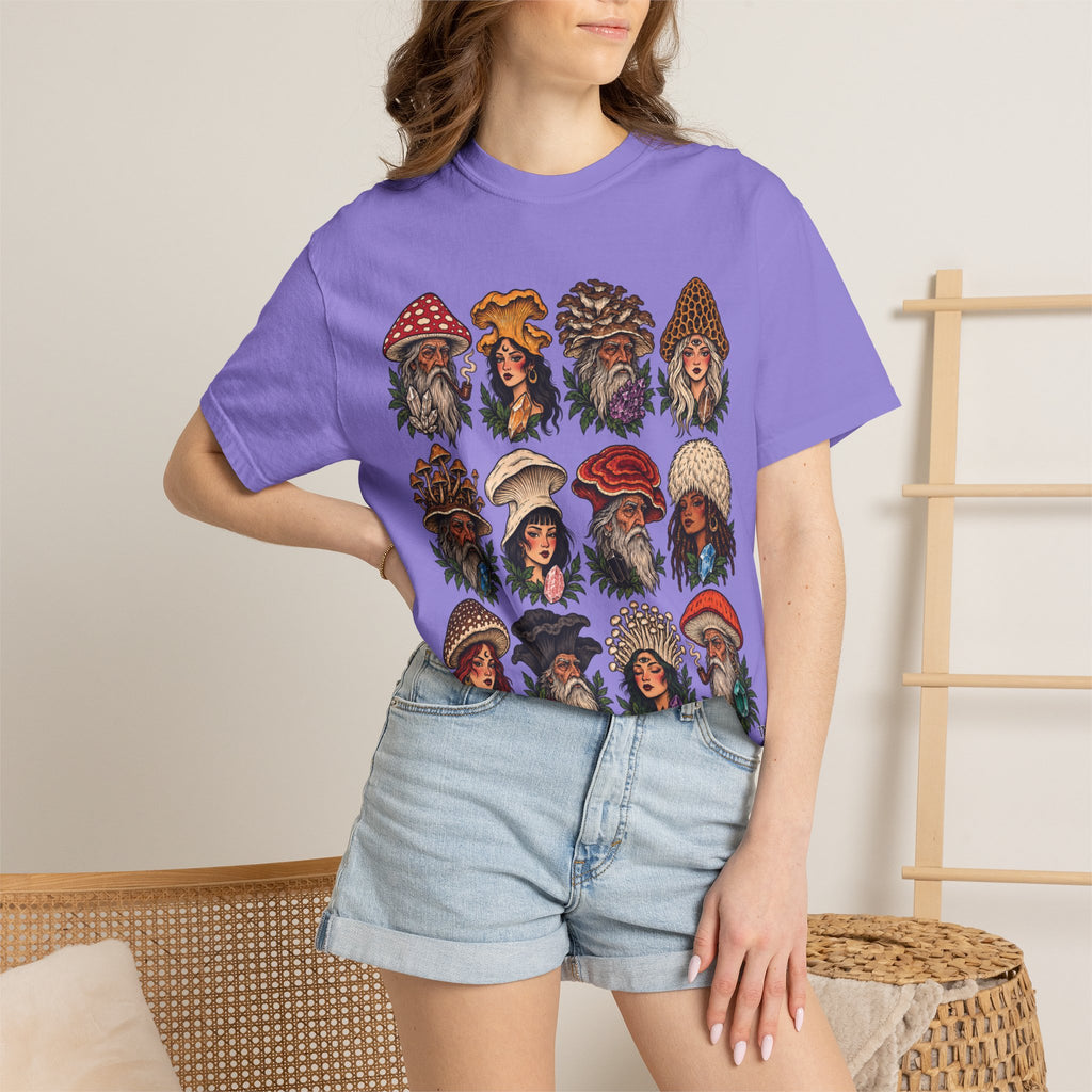 Mushroom Folks Tattoo Flash T Shirt