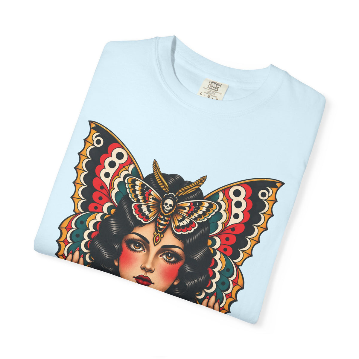 Gypsy Moth Woman Tattoo Flash Sheet T-Shirt