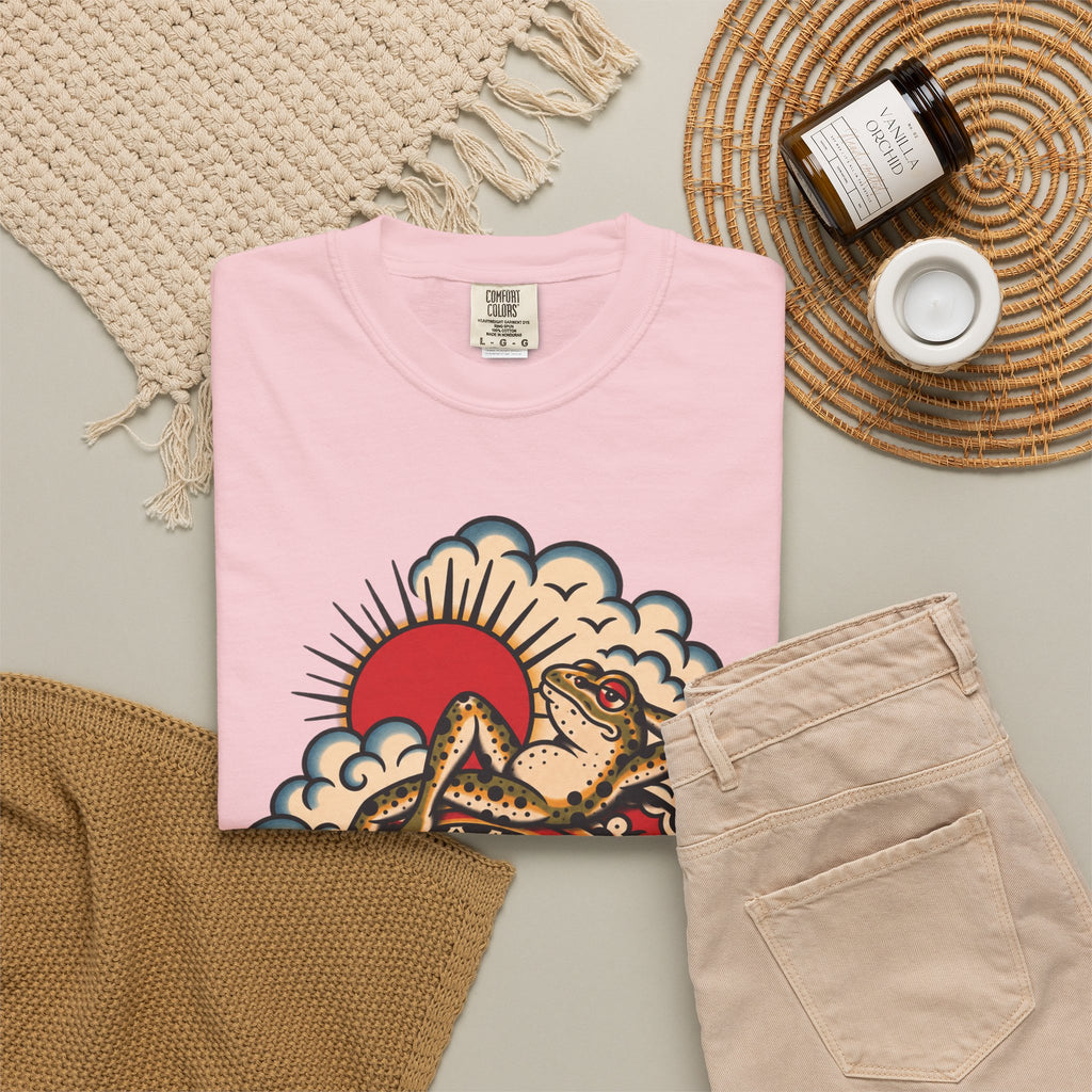 Frog & Lady of The Lake Tattoo Flash T-Shirt