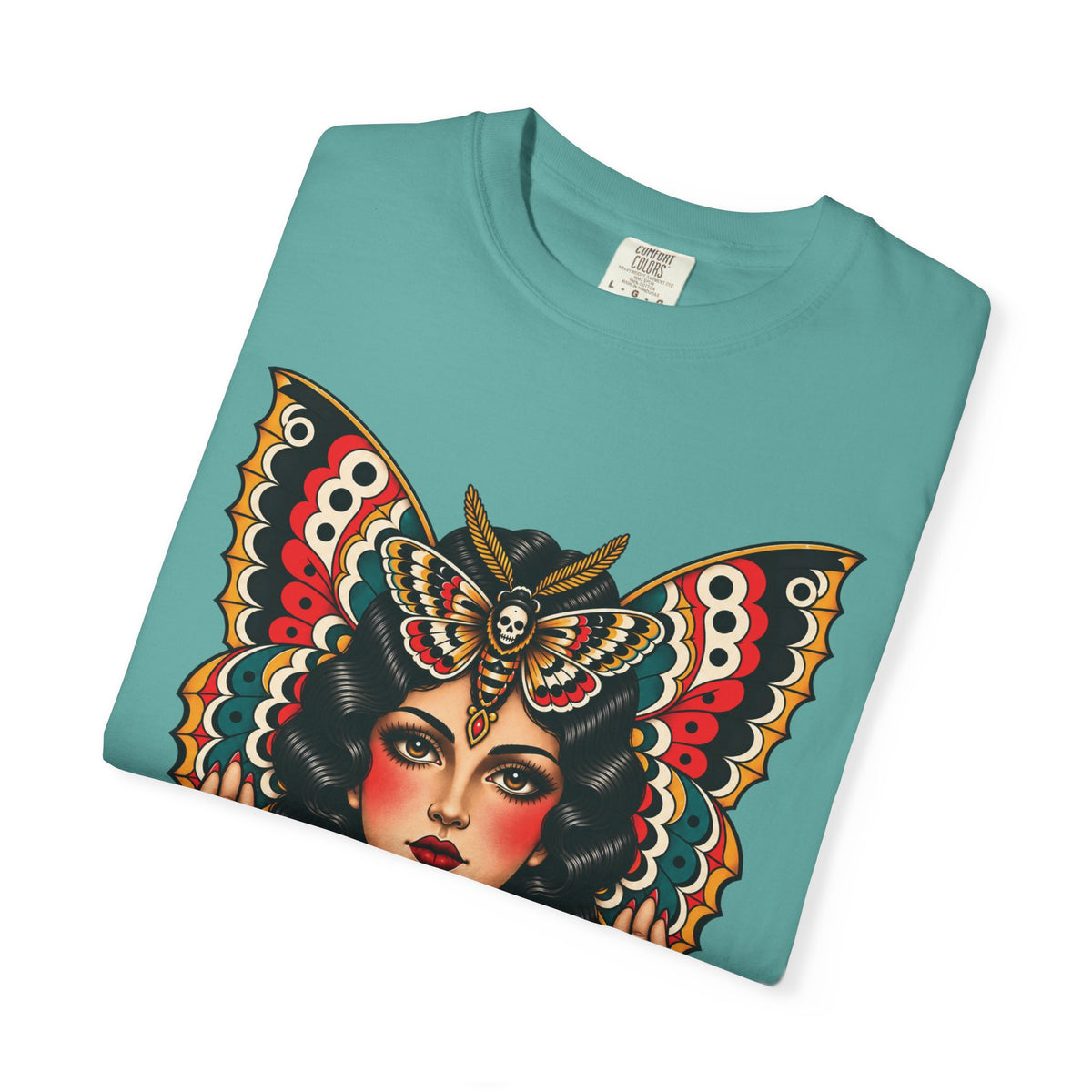 Gypsy Moth Woman Tattoo Flash Sheet T-Shirt