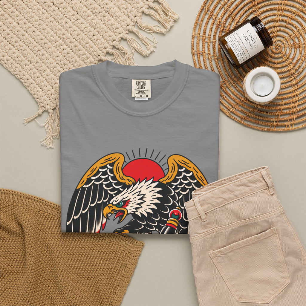 American Traditional Eagle & Skull Tattoo Flash T-Shirt