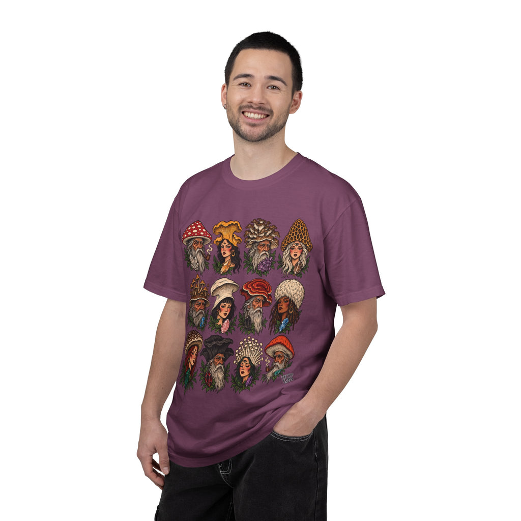 Mushroom Folks Tattoo Flash T Shirt