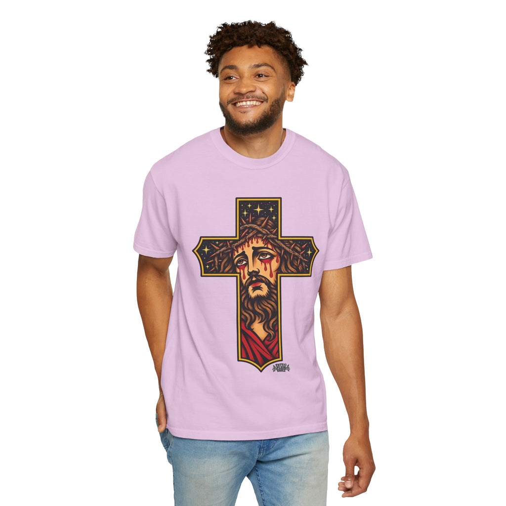 Matthew 11:28 Jesus Cross Tattoo Flash T-Shirt
