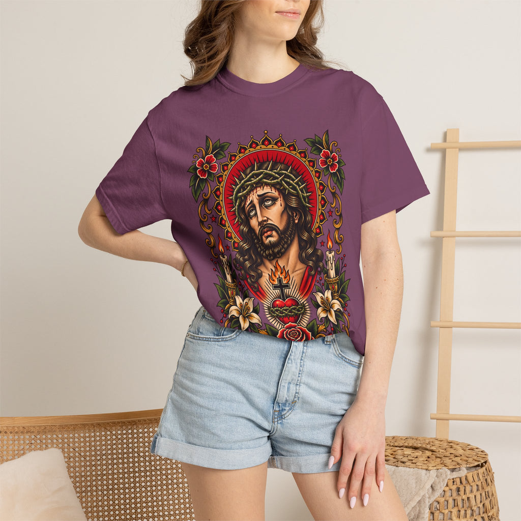 Jesus Sacred Heart Tattoo Flash T-Shirt