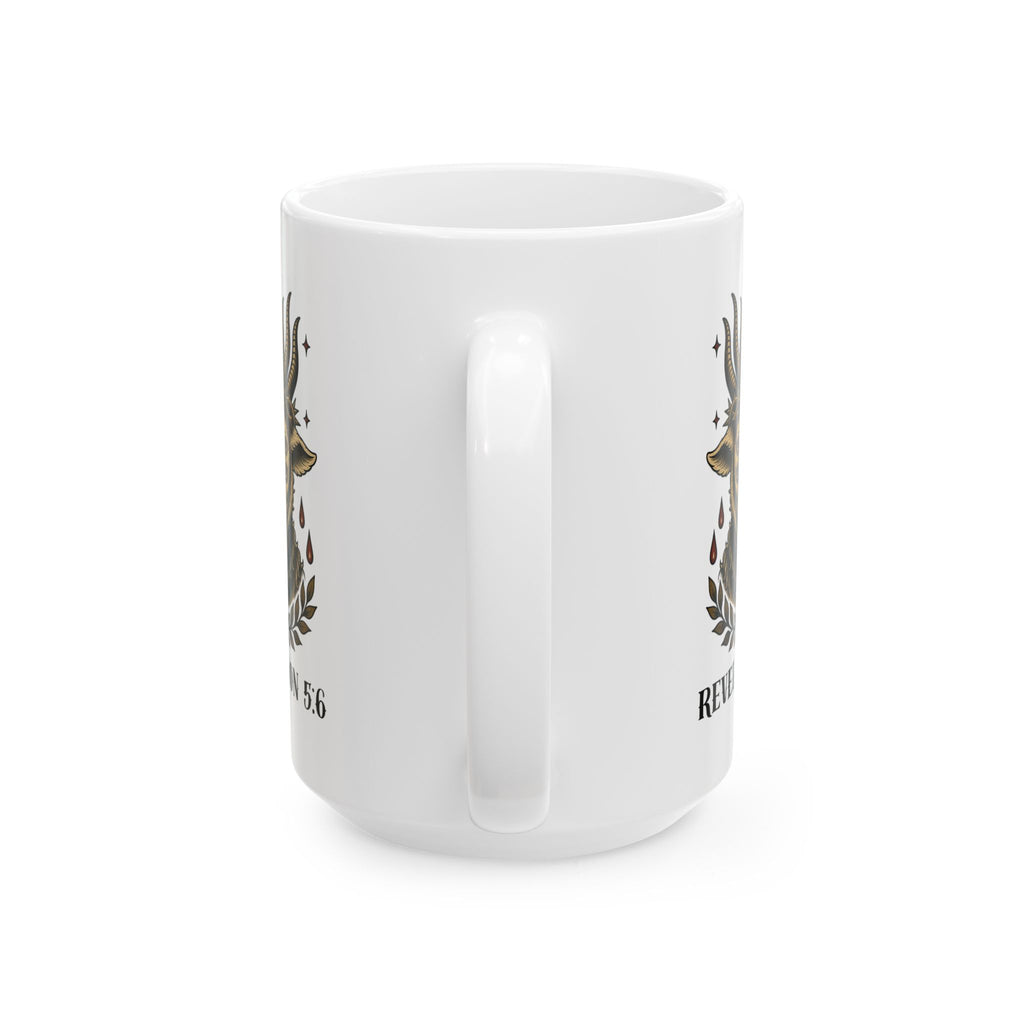 Revelation 5:6 Sacrificial Lamb Ceramic Coffee Mug