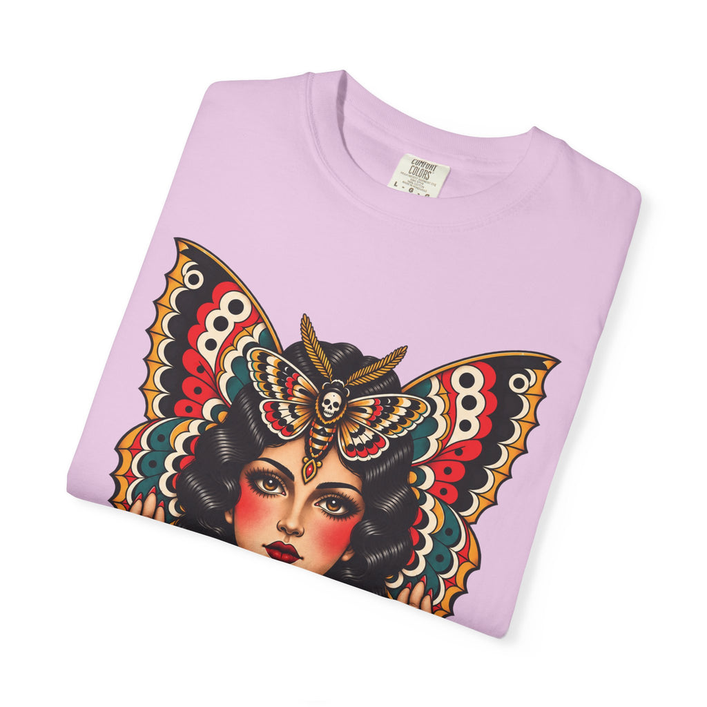 Gypsy Moth Woman Tattoo Flash Sheet T-Shirt