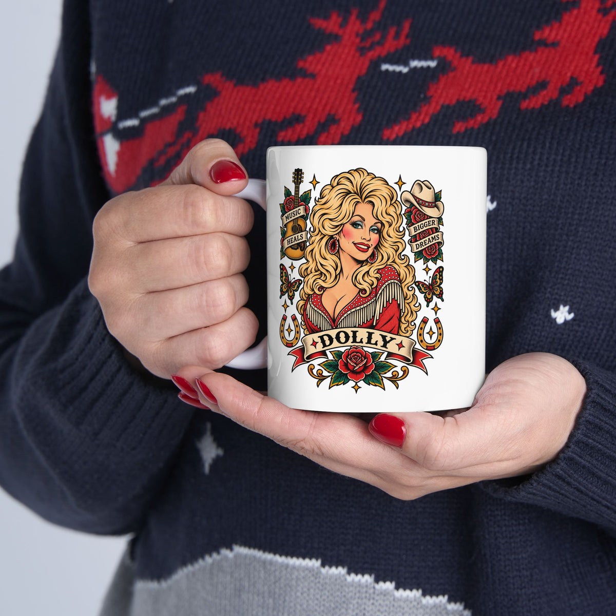 Dolly Tattoo Flash Coffee Mug (11oz & 15oz)
