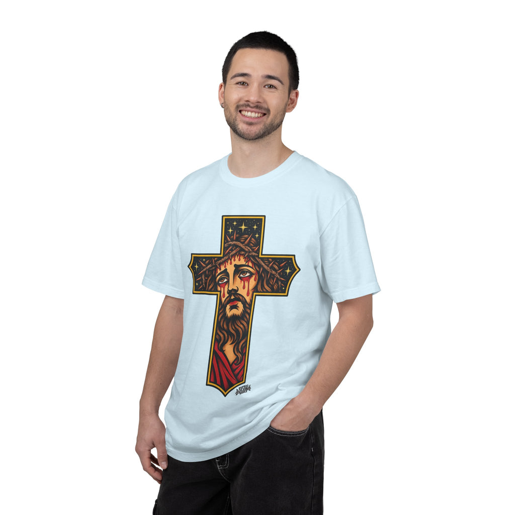Matthew 11:28 Jesus Cross Tattoo Flash T-Shirt