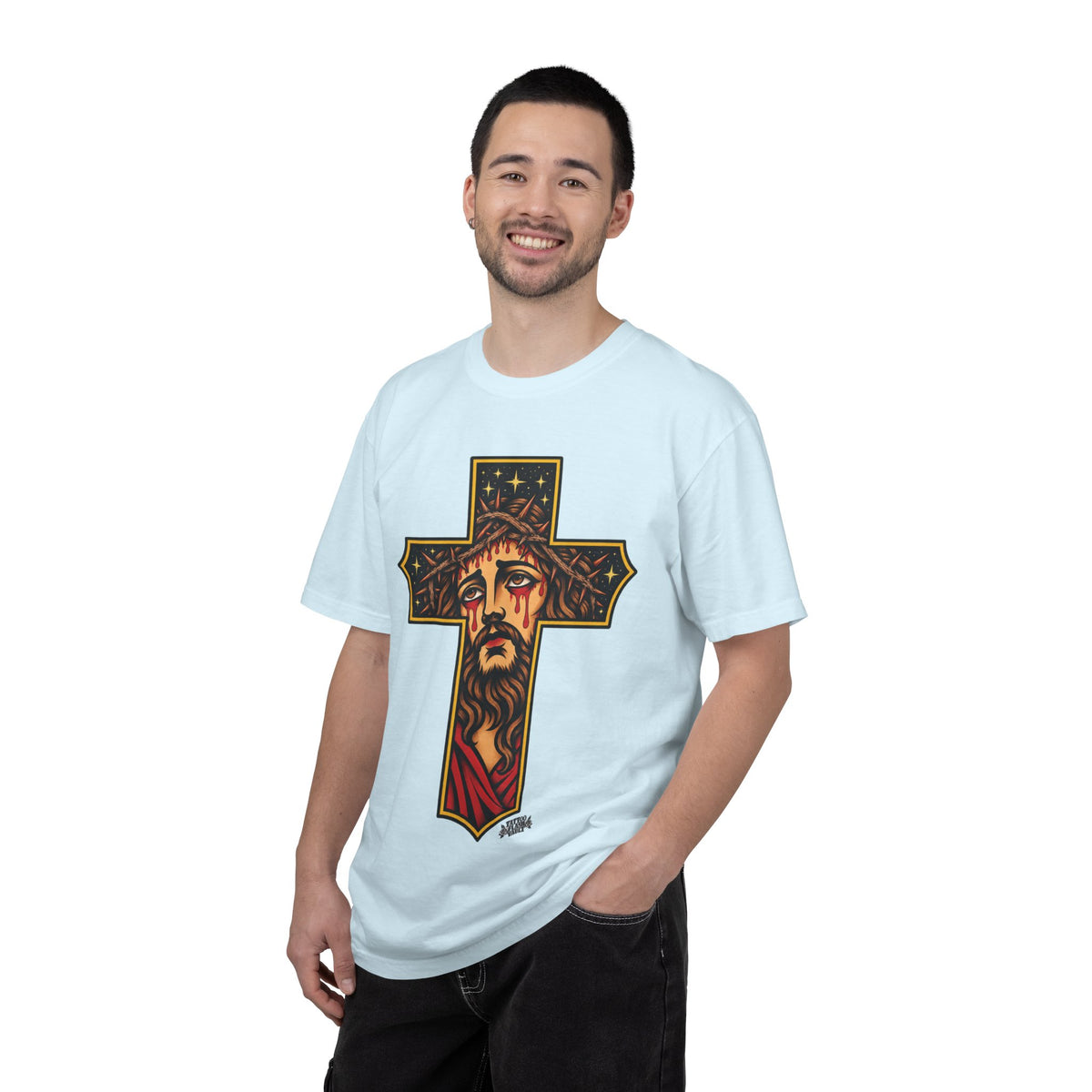 Matthew 11:28 Jesus Cross Tattoo Flash T-Shirt