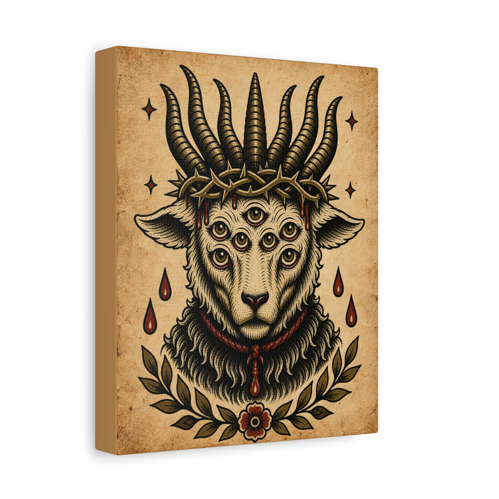 Sacrificial Lamb Tattoo Flash Wall Art
