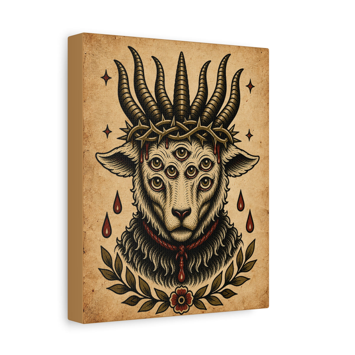 Sacrificial Lamb Tattoo Flash Wall Art