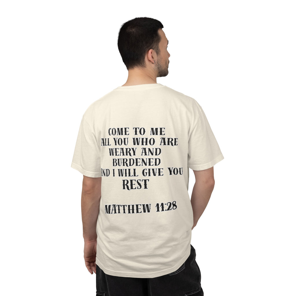 Matthew 11:28 Jesus Cross Tattoo Flash T-Shirt