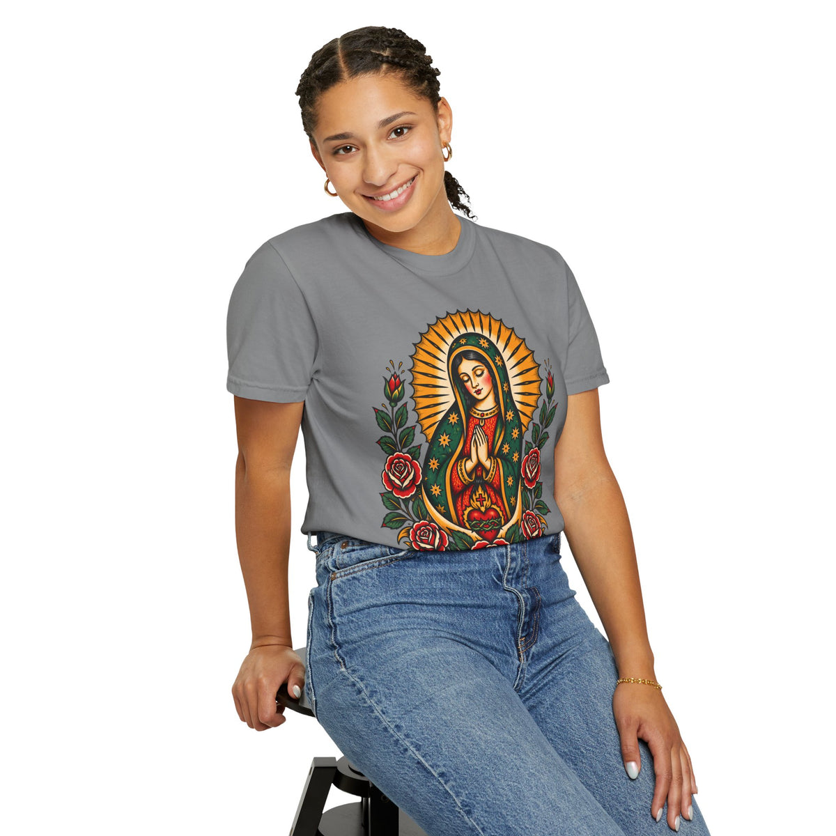 Our Lady of Guadalupe Tattoo Flash T-Shirt
