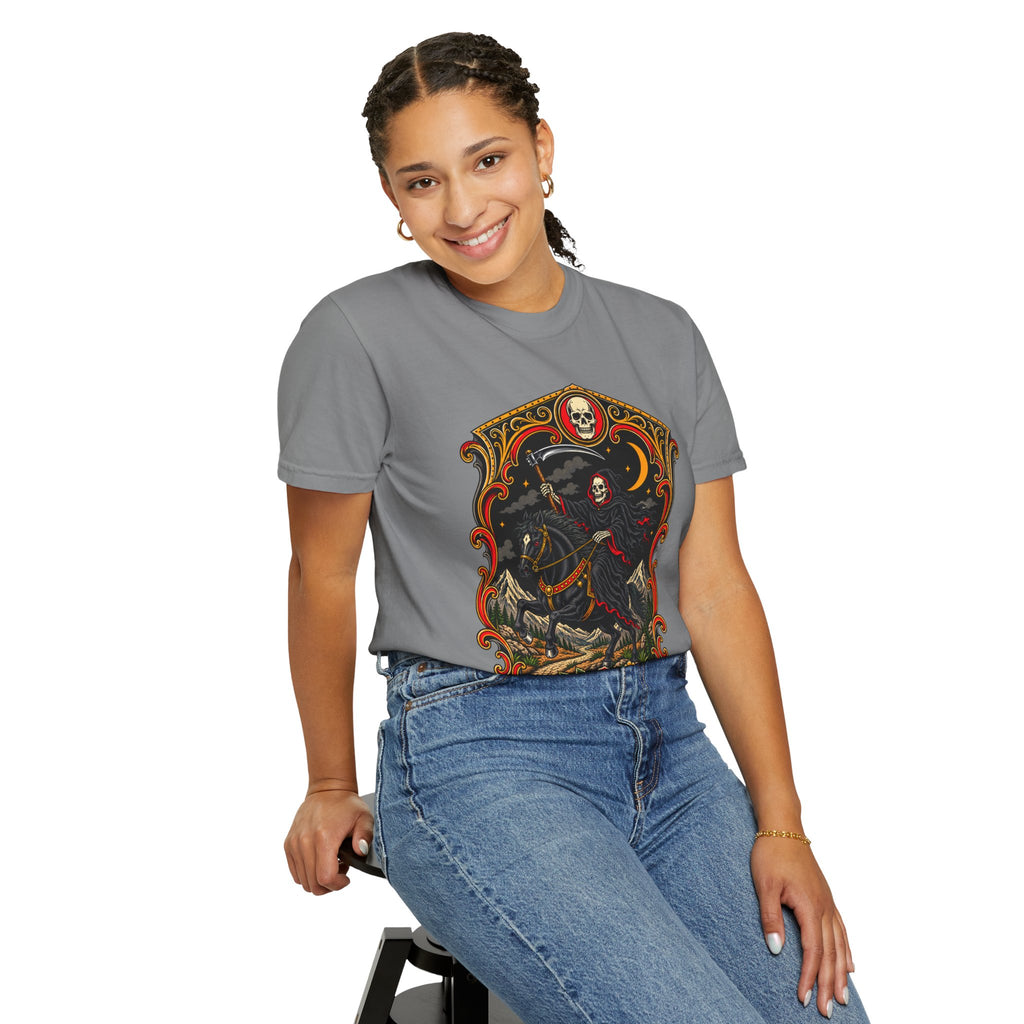 Grim Reaper Horseman Tattoo Flash T-Shirt