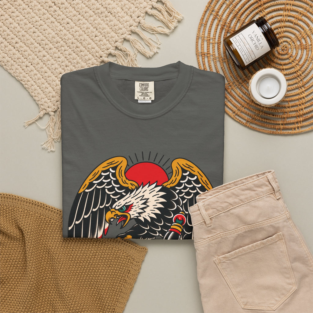 American Traditional Eagle & Skull Tattoo Flash T-Shirt