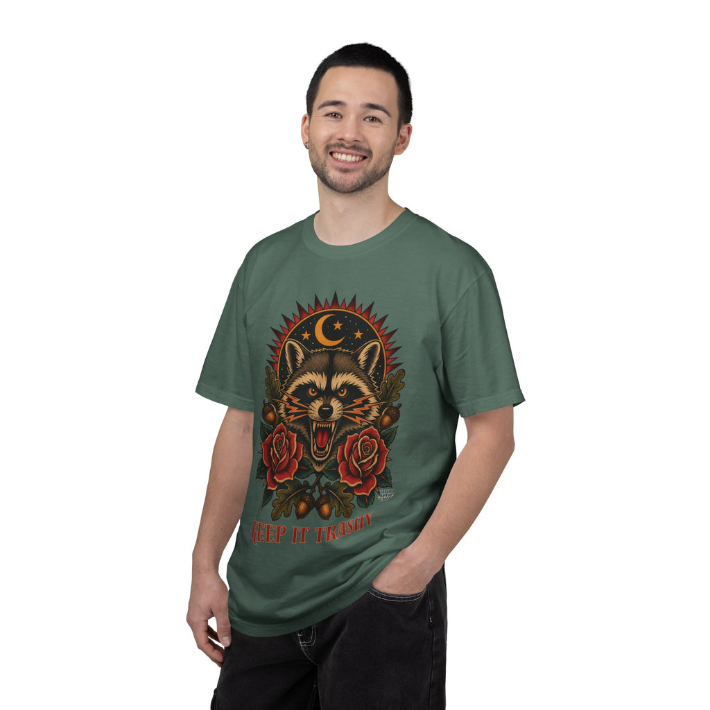 Keep It Trashy Raccoon Tattoo Flash T-Shirt