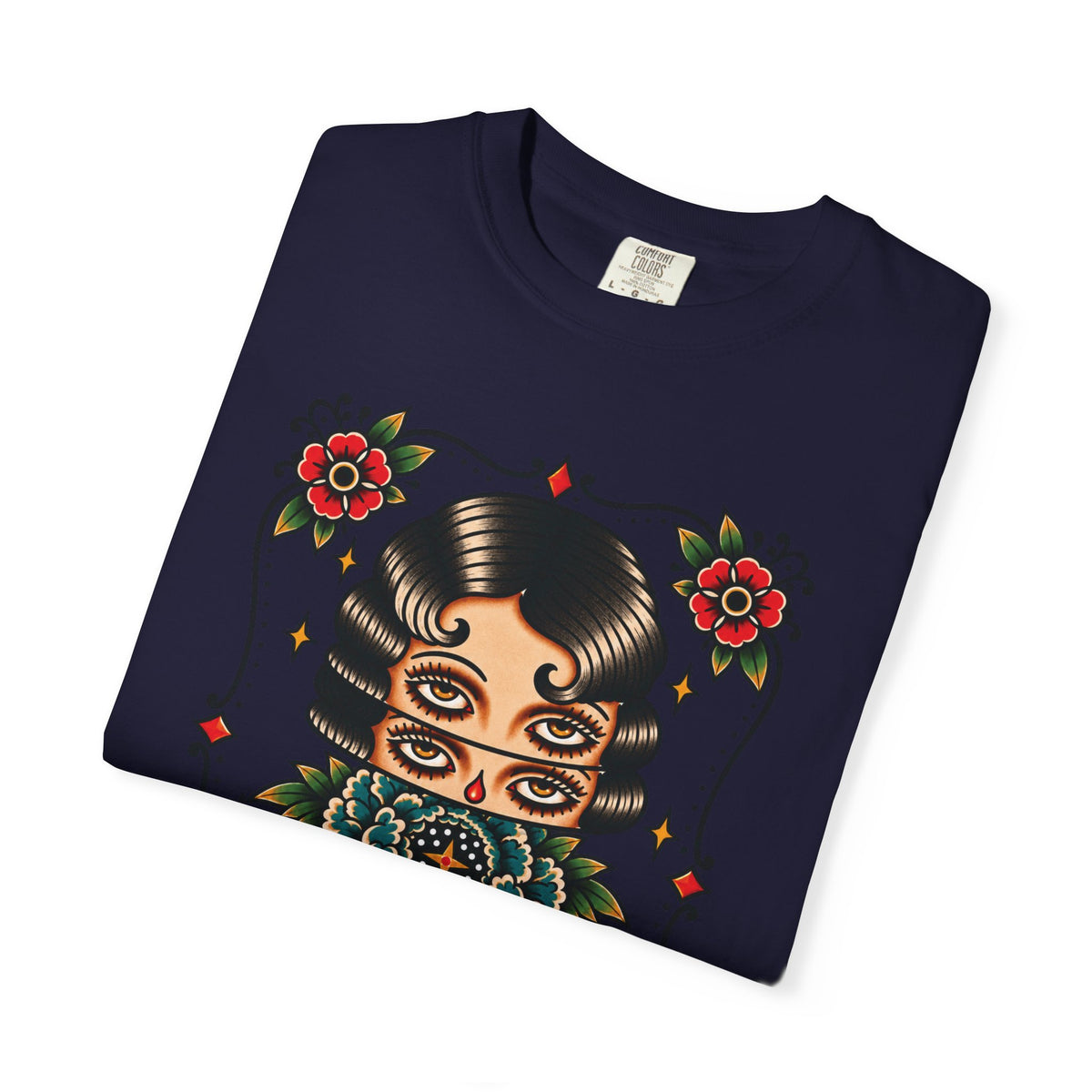 Floral Surrealism Tattoo Flash Sheet T-Shirt