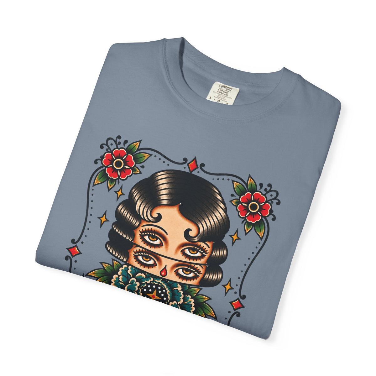 Floral Surrealism Tattoo Flash Sheet T-Shirt