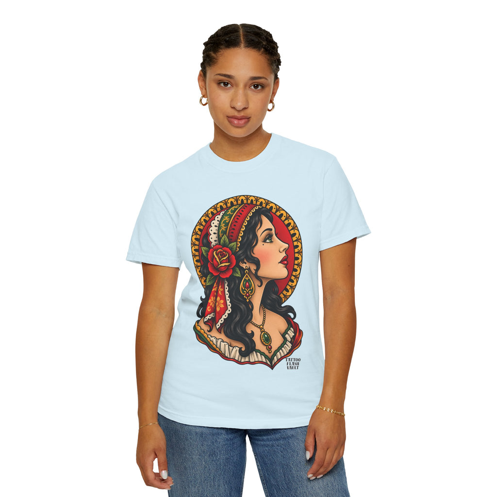 Esmeralda Gypsy Tattoo Flash T shirt
