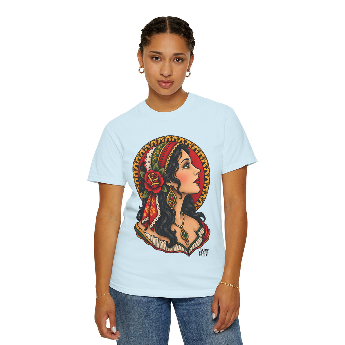 Esmeralda Gypsy Tattoo Flash T shirt