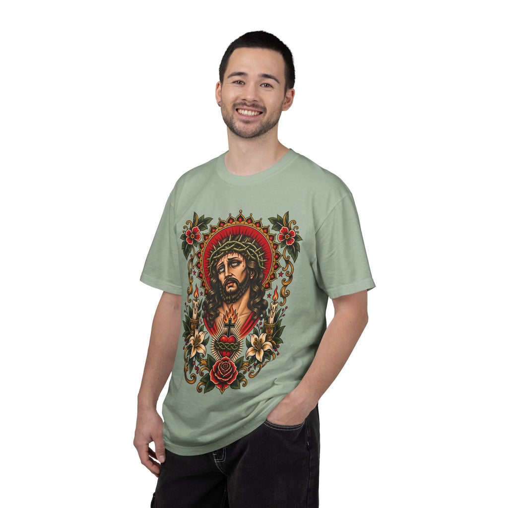 Jesus Sacred Heart Tattoo Flash T-Shirt