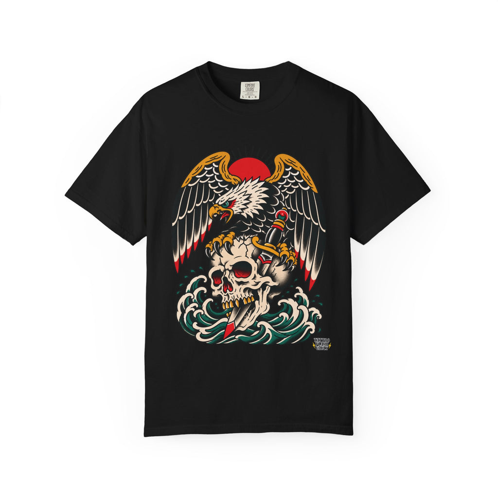 American Traditional Eagle & Skull Tattoo Flash T-Shirt