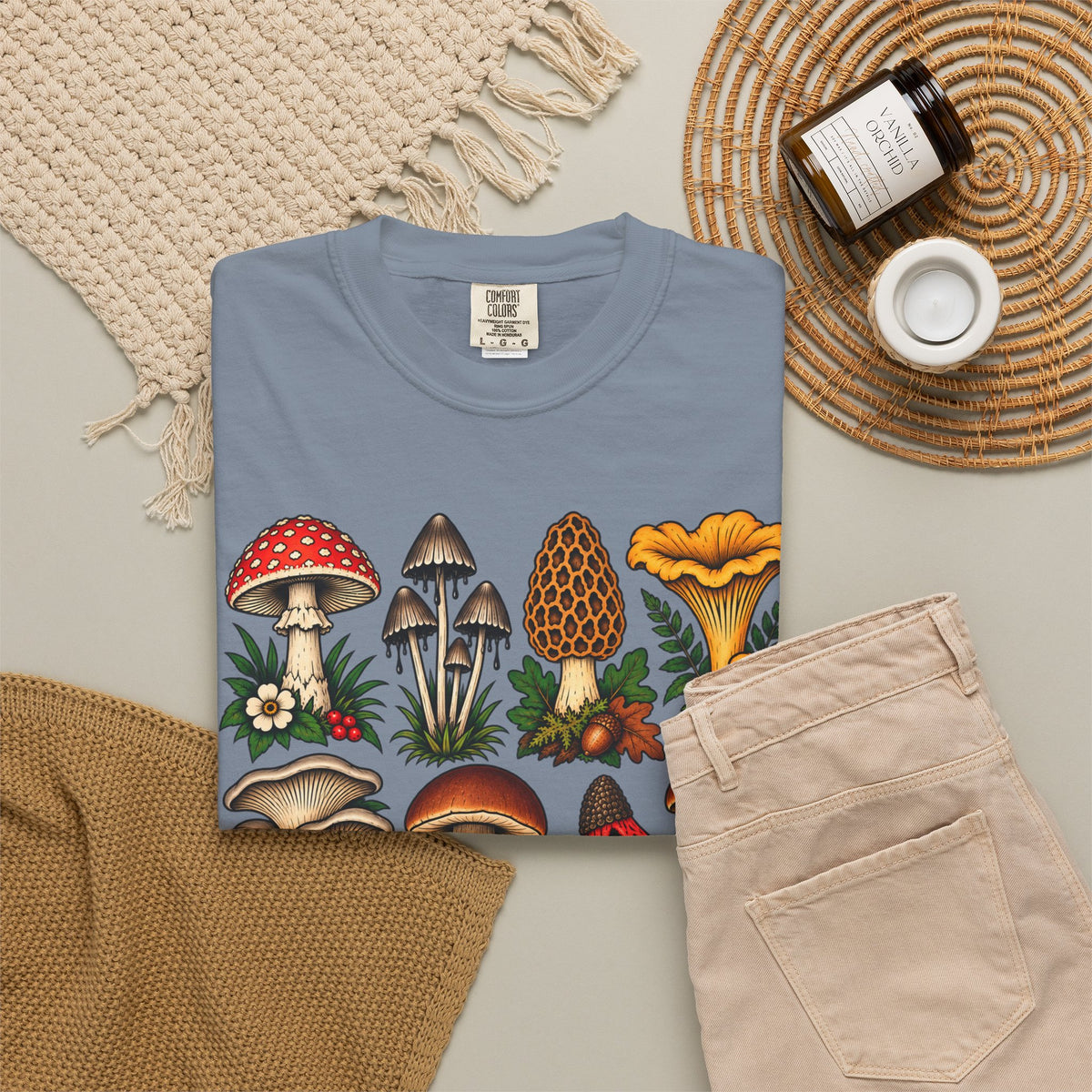 Mushroom Tattoo Flash T-Shirt