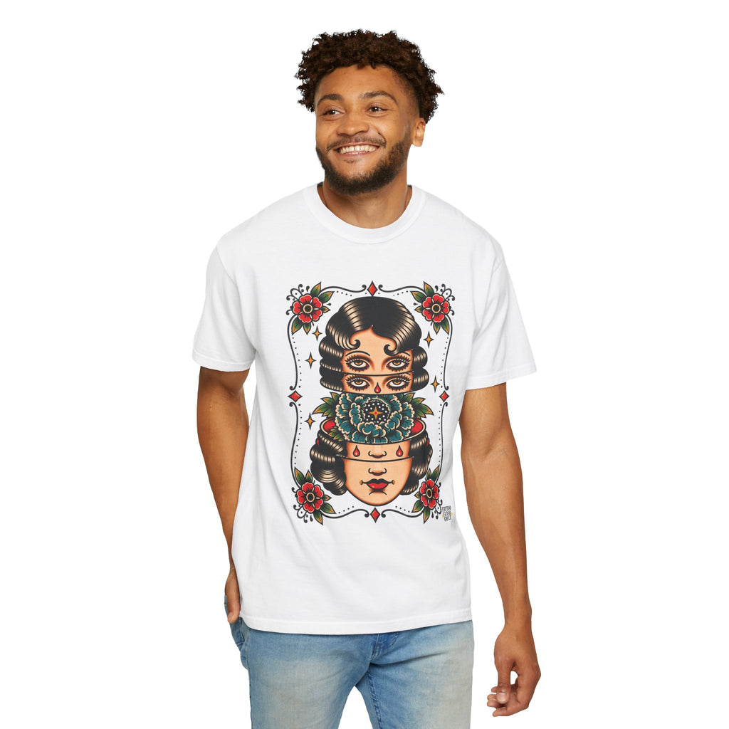Floral Surrealism Tattoo Flash Sheet T-Shirt