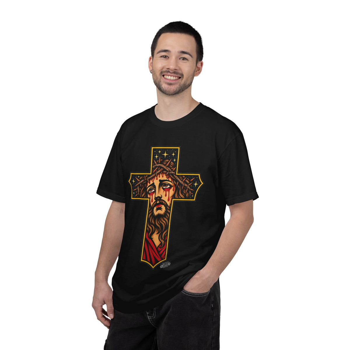 Matthew 11:28 Jesus Cross Tattoo Flash T-Shirt