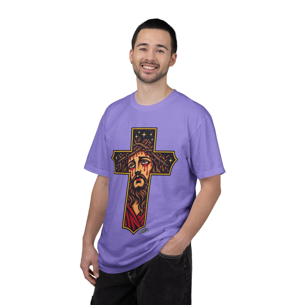 Matthew 11:28 Jesus Cross Tattoo Flash T-Shirt