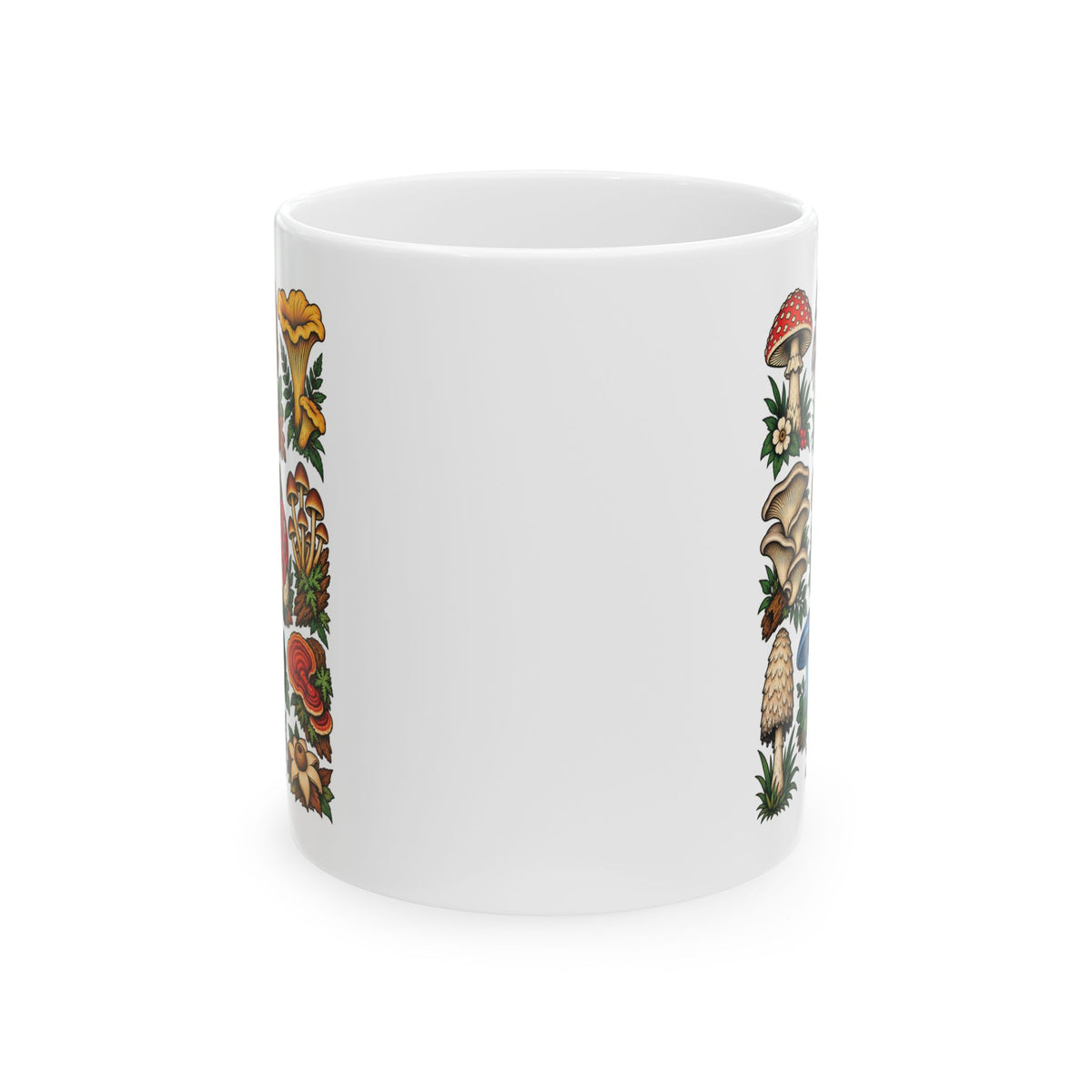 Mushroom Tattoo Flash Ceramic Coffee Mug (11oz, 15oz)