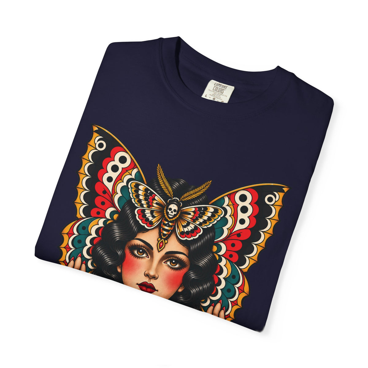 Gypsy Moth Woman Tattoo Flash Sheet T-Shirt