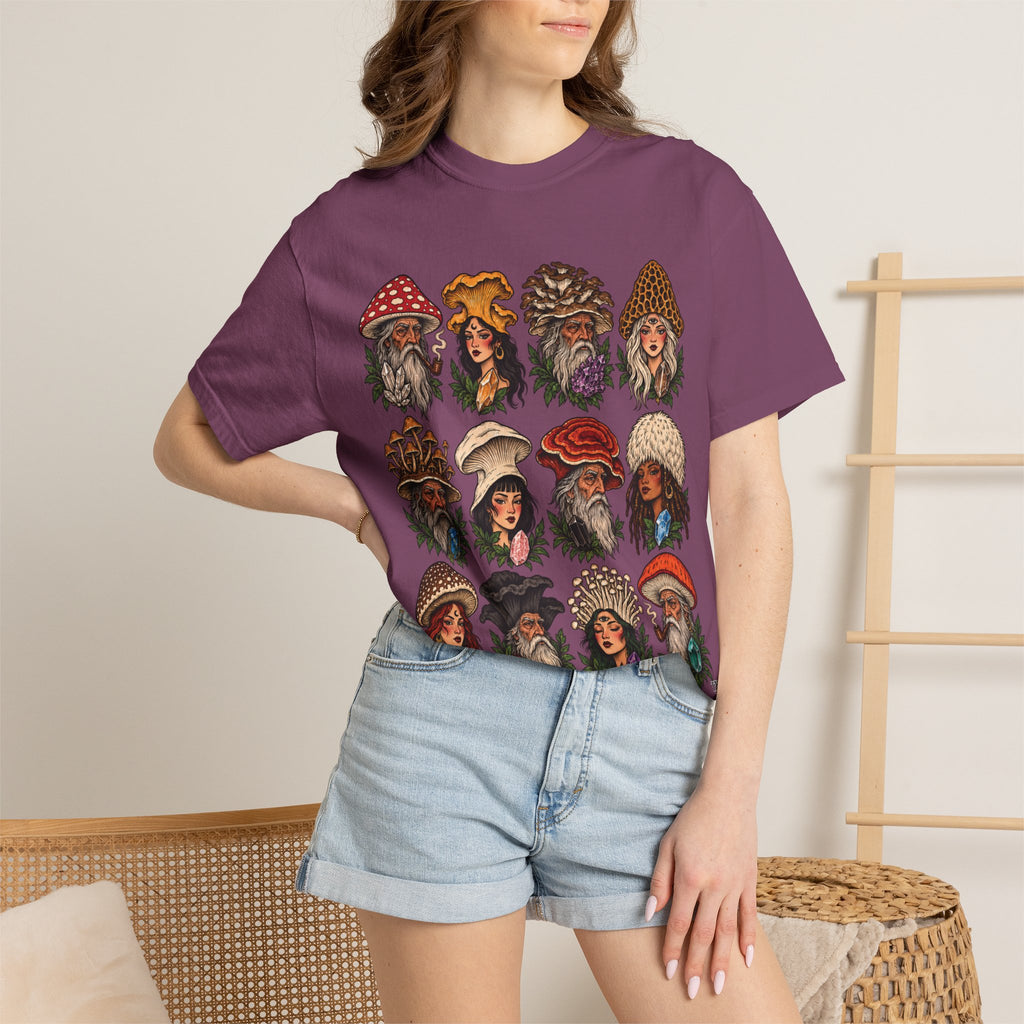 Mushroom Folks Tattoo Flash T Shirt