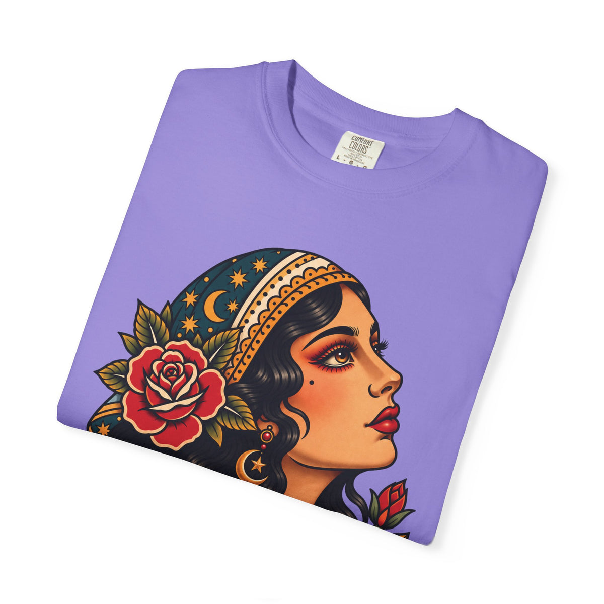 Gypsy Woman Tattoo Flash Sheet T-Shirt