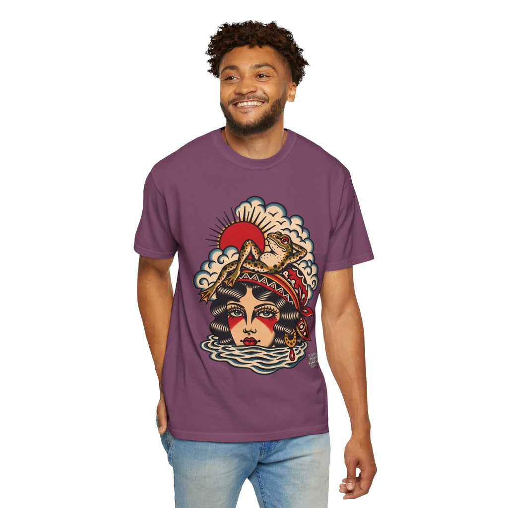 Frog & Lady of The Lake Tattoo Flash T-Shirt