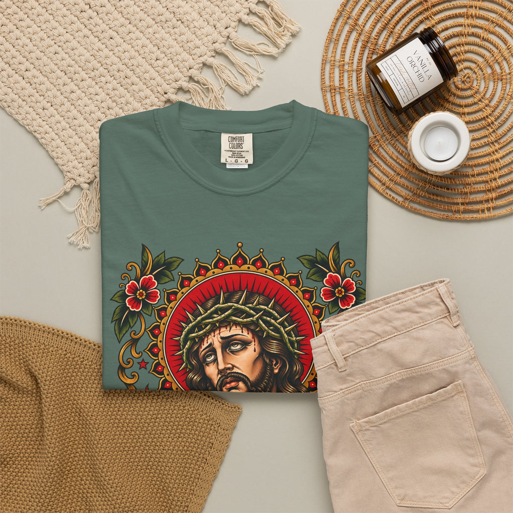 Jesus Sacred Heart Tattoo Flash T-Shirt