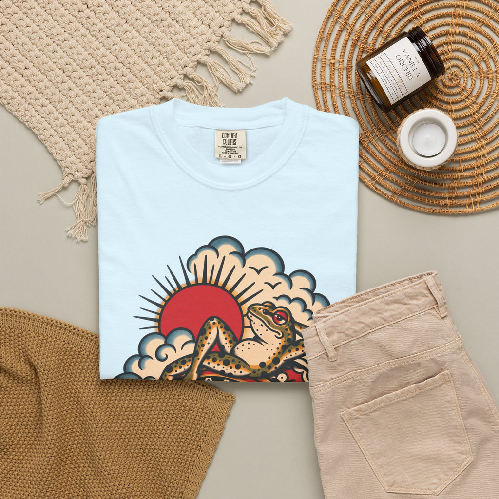 Frog & Lady of The Lake Tattoo Flash T-Shirt